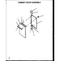 Caloric RLS666 cabinet door assembly (rls640) (rms640) (rls661) (rms661) (rls666) (rms666) diagram