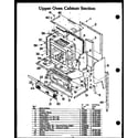 Modern Maid LKI721 upper oven cabinet section (lki721) (dki721) diagram