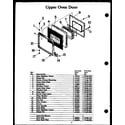 Modern Maid LKI721 upper oven door (lki721) (dki721) diagram