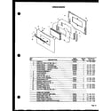 Modern Maid DGO-791 oven door diagram