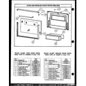 Caloric RWS212 oven and broiler door parts rws-rxs diagram