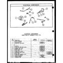 Caloric RWS212 electrical components diagram