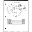 Caloric RYD249 control compartment diagram