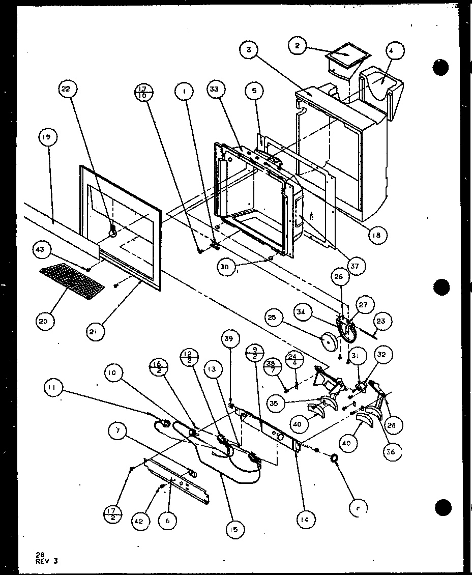 Amana SXDE25JB-P7870127W ice and water cavity (sxde25j/p7870101w) (sxde25jp/p7870102w) (sxde25jb/p7870127w) (sxde25j/p7870128w) (sxde25jp/p7870129w) (sxde25jb/p7870130w) diagram