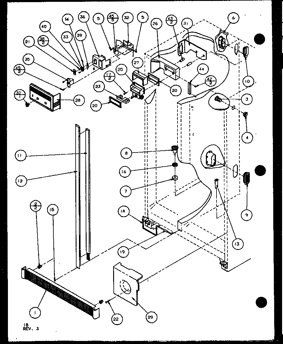 Amana SCD22J-P7870121W refrigerator (scd19j/p7804506w) (scd19j/p7804508w) diagram