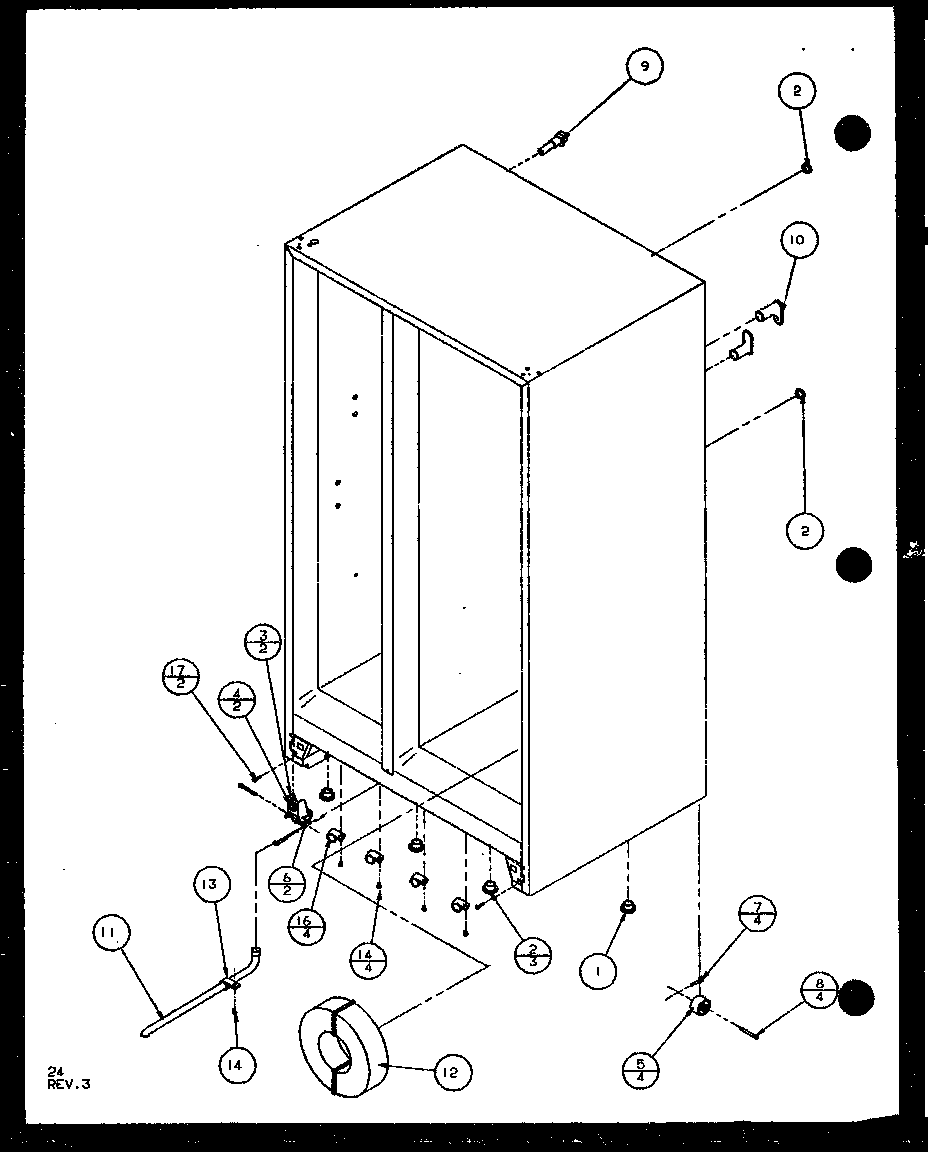 Amana SCD22J-P7870121W water tank (scd19j/p7804506w) (scd19j/p7804508w) diagram