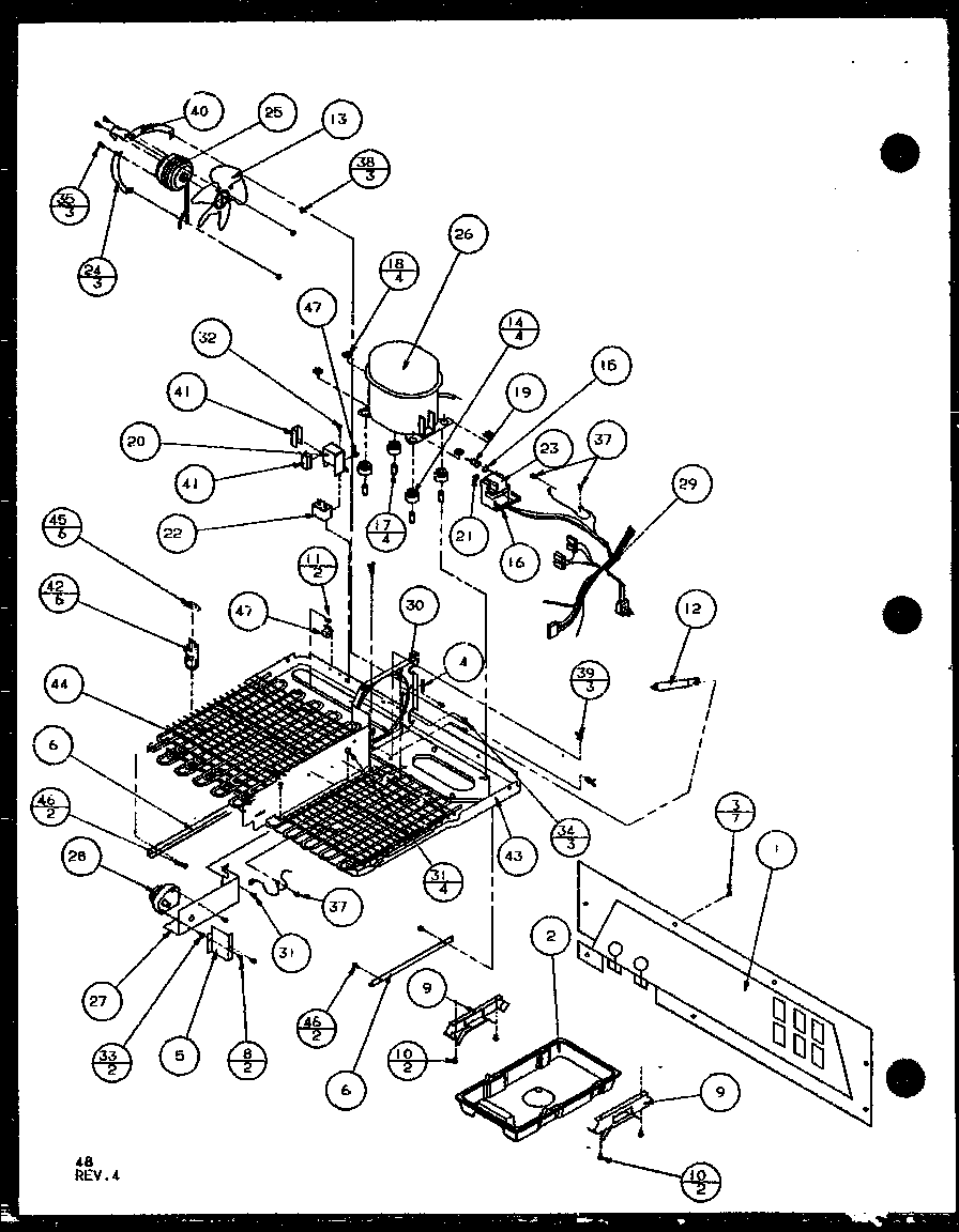 Amana SCD22J-P7870121W machine compartment (scd22j/p7870121w) (scd22j/p1104021w) (scd22j/p1104022w) diagram
