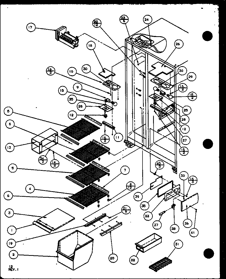 Amana SX19MW-P1121302WW freezer shelving and refrigerator light (sx19mw/p1121302ww) (sx19ml/p1121302wl) (sx22ml/p1120604wl) (sx22mg/p1120604wg) (sx22mw/p1120603ww) (sx22mw/p1120604ww) (sx22ml/p1120603wl) (sx22mg/p1120603wg) (sx25mw/p1120705ww) (sx25m2w/p1154902ww) (sx25ml/p11207 diagram