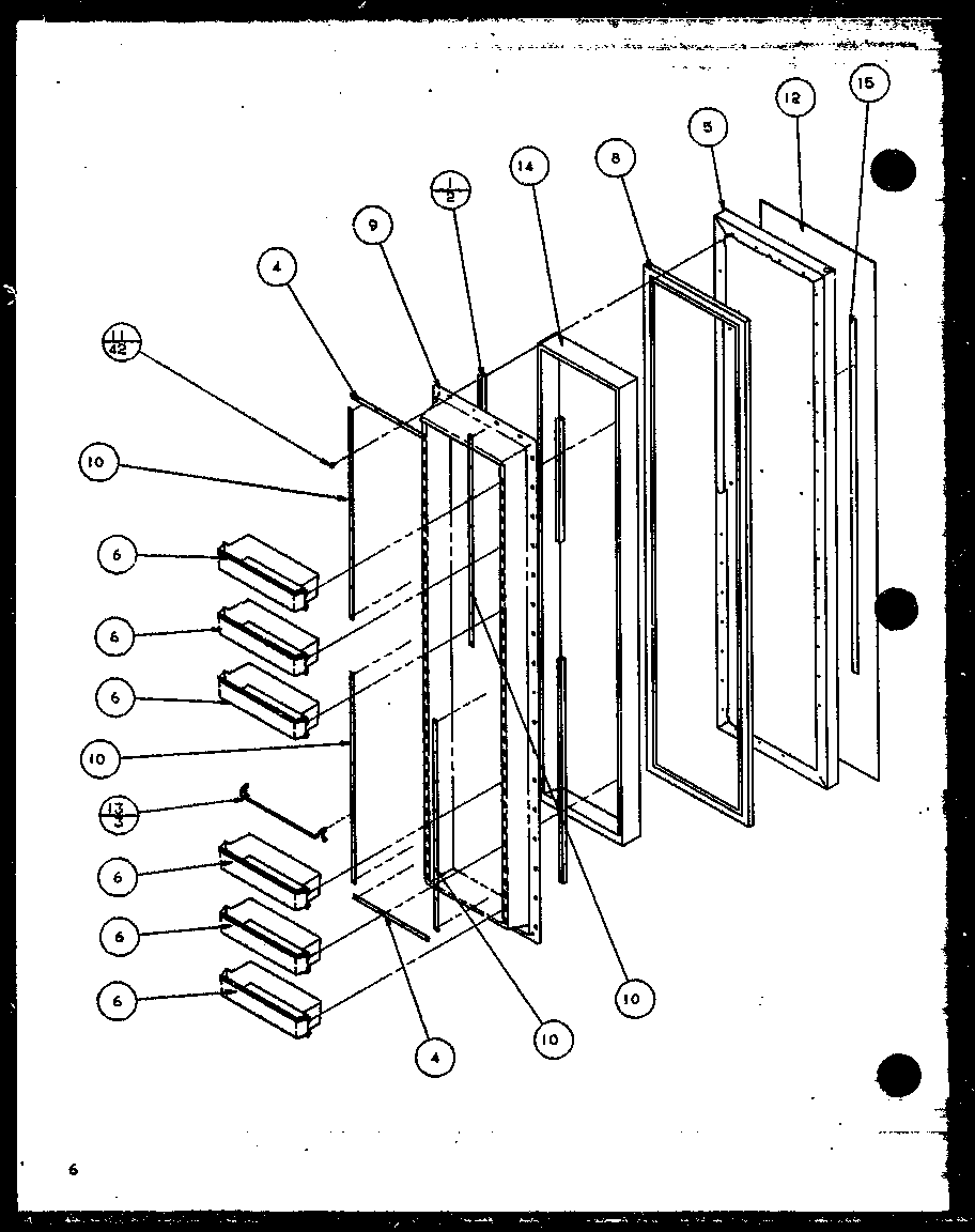 Amana SZ25ML-P1120709WL freezer door (sz25mw/p1120709ww) (sz25ml/p1120709wl) (sz25mw/p1120710ww) (sz25ml/p1120710wl) (sz25mpw/p1120711ww) (sz25mpw/p1120712ww) (sz25mpl/p1120711wl) (sz25mpl/p1120712wl) diagram
