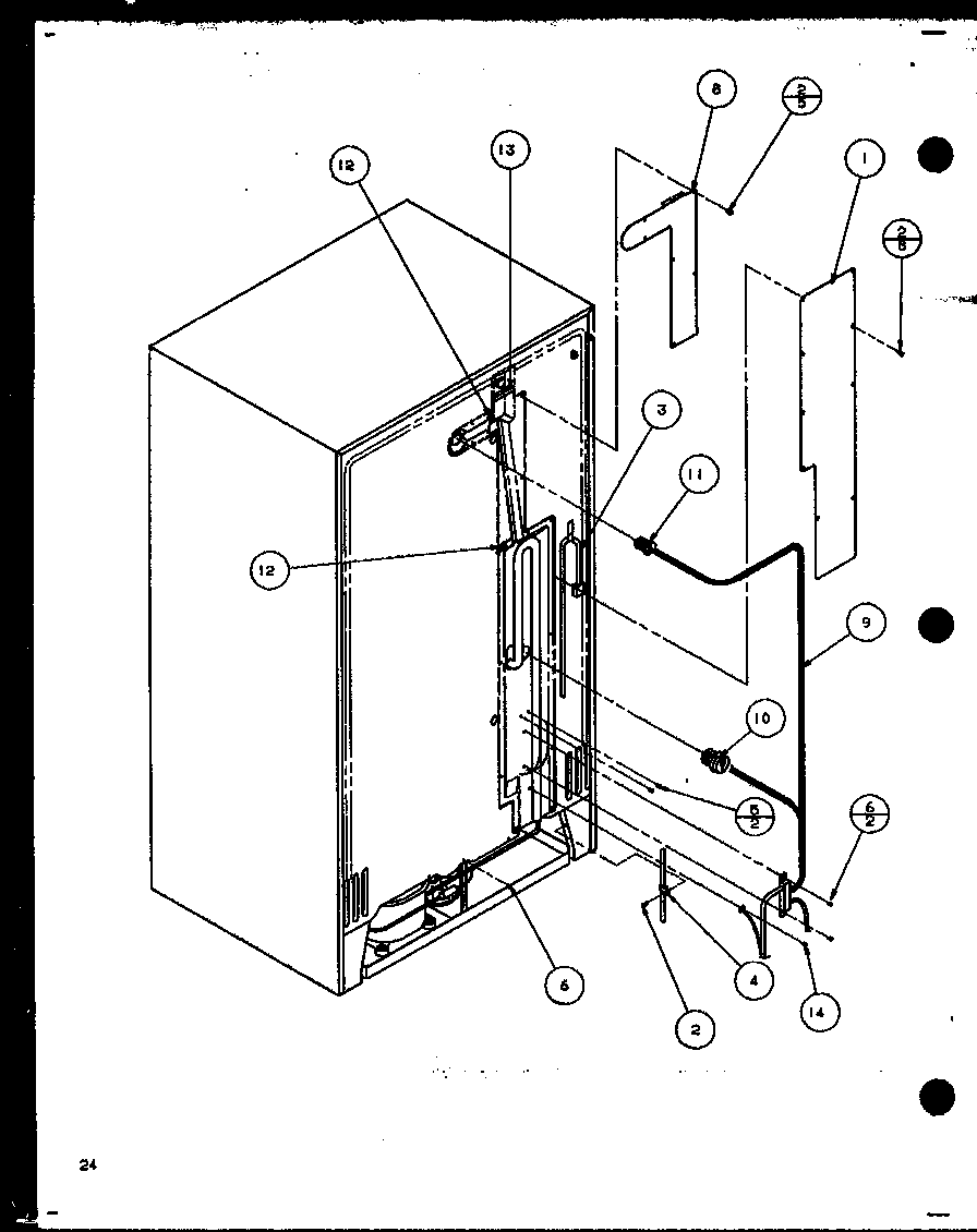 Amana 36048L-P1122102WL factory installed ice maker diagram