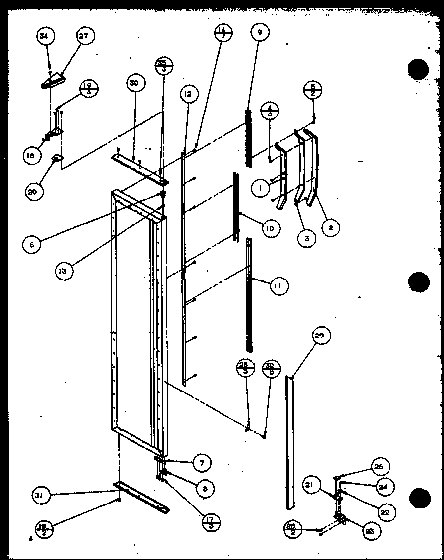 Amana SL22MBG-P1120606WG freezer door diagram