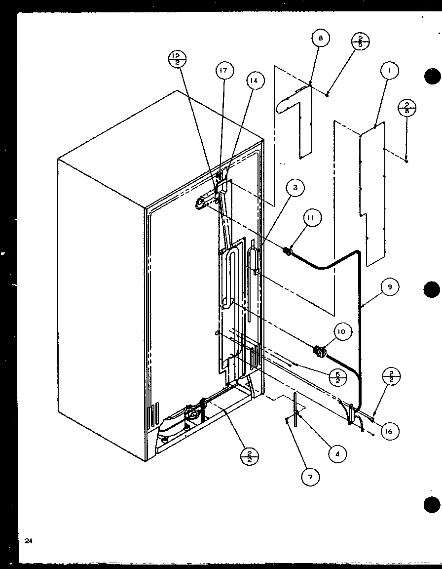 Amana SZ25MP2W-P1154904WW rollers and back unit (sz25m2w/p1154903ww) (sz25m2l/p1154903wl) (sz25mp2w/p1154904ww) (sz25mp2l/p1154904wl) diagram