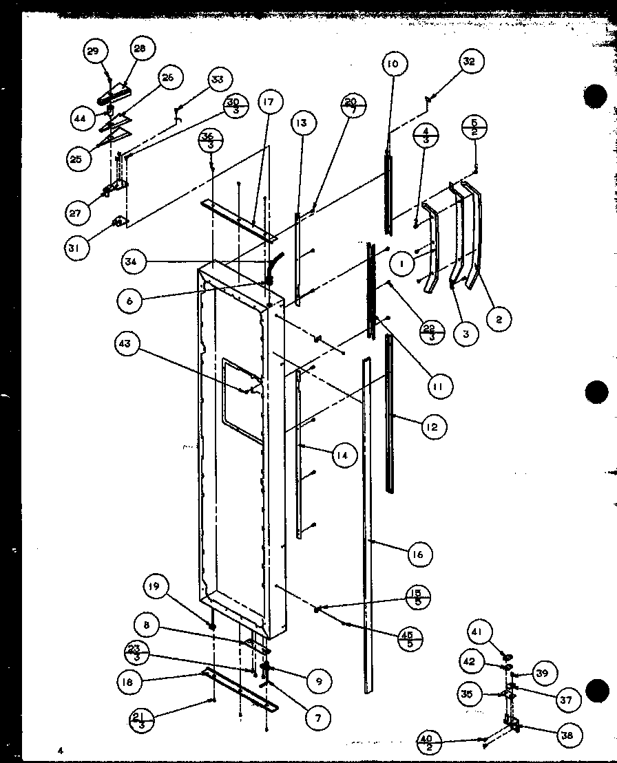 Amana SZD27MPB-P1124303WB freezer door diagram