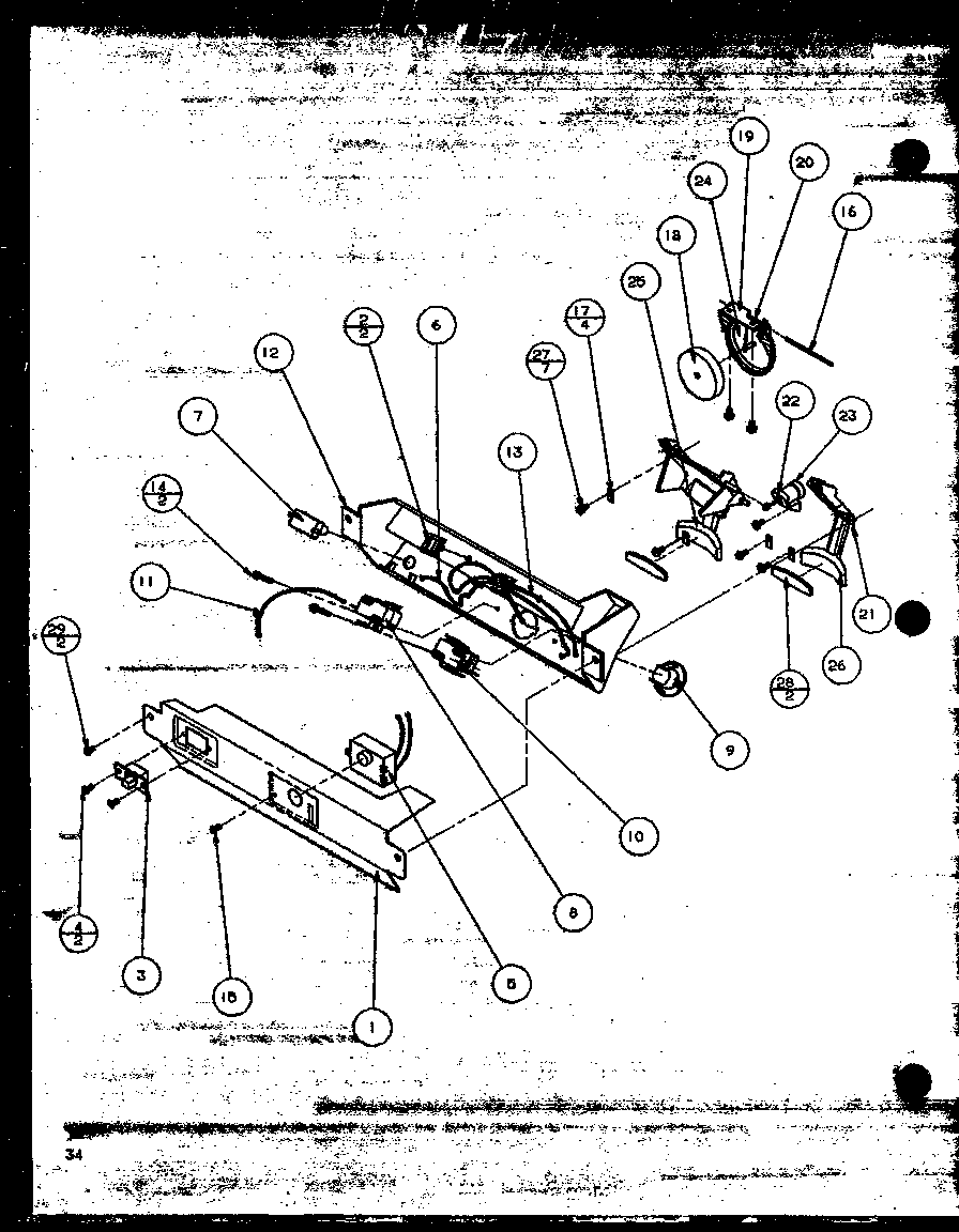 Amana SBD20MW-P1120201WW electronic bracket assembly (sbd20mw/p1120201ww) diagram