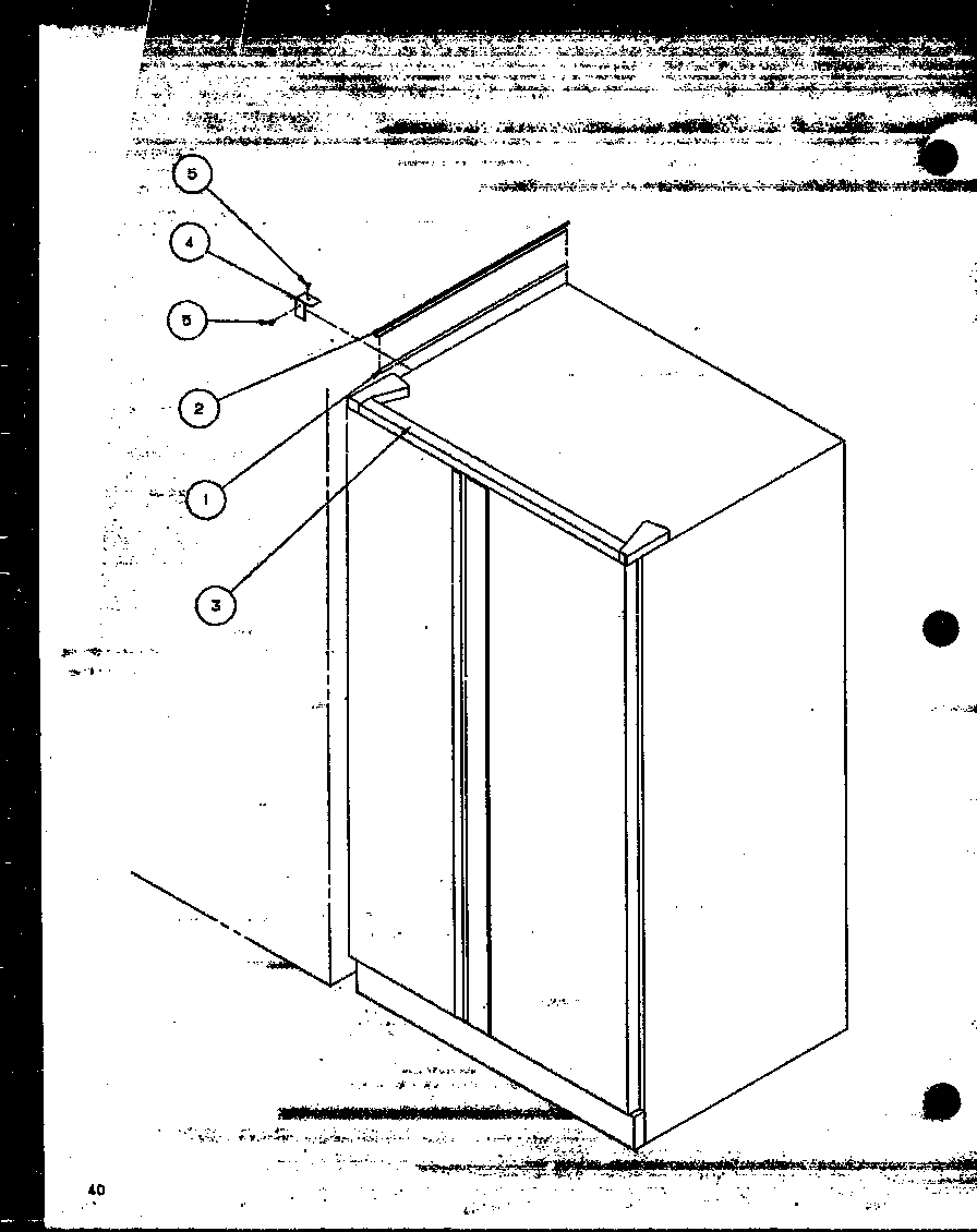 Amana SBD20MW-P1120201WW b18 trim kit assembly (b18/p1107201w) diagram