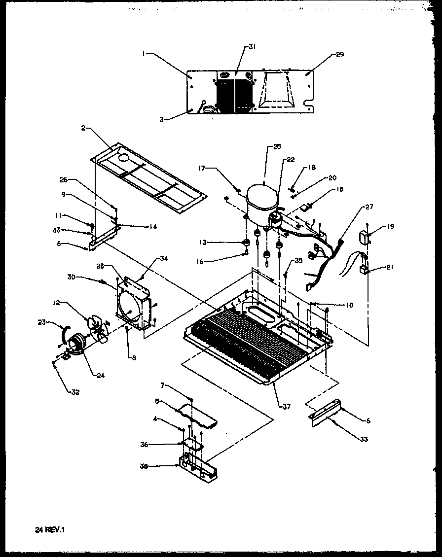 Amana 2599CIWEL-P1170601WL machine compartment (1999ciwel/p1171101wl) (1999ciwew/p1171101ww) diagram
