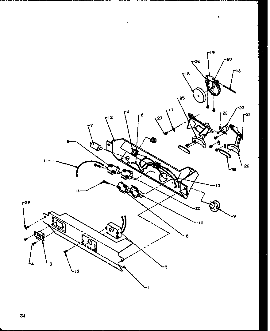 Amana SBI20NE-P1162902WE electronic bracket assembly (sbd20ne/p1162503we) (sbd20nw/p1162503ww) diagram