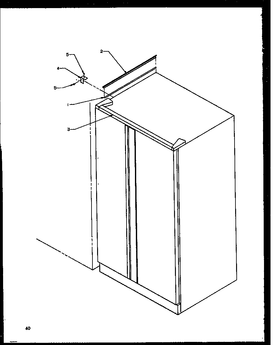 Amana SBI20NE-P1162902WE b18 trim kit assembly (b18/p1107201w) diagram