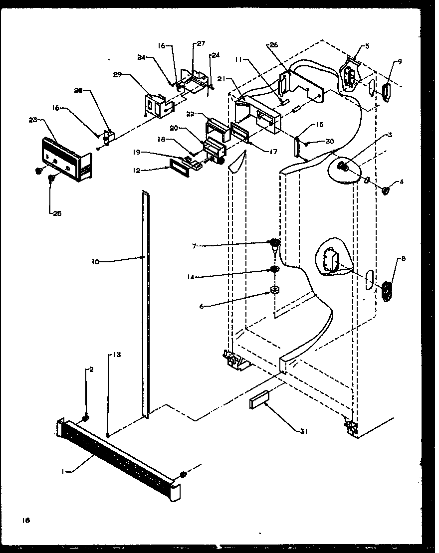 Amana SZI20NW-P1162901WW refrigerator diagram