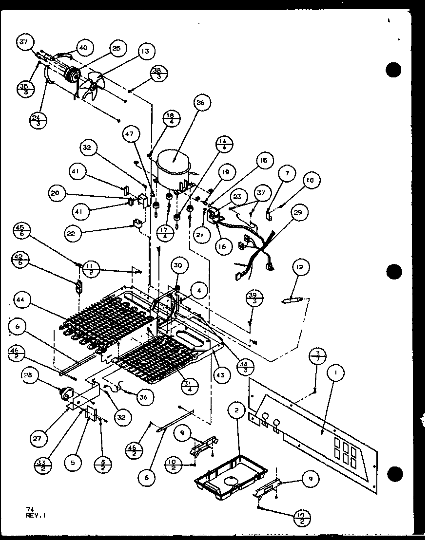 Amana SXD25J-P1104002W machine compartment (sxd22j/p1104019w) (sxd22j/p1104020w) diagram