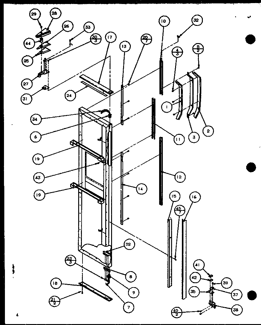 Amana SZD20K-P1102504W freezer door diagram