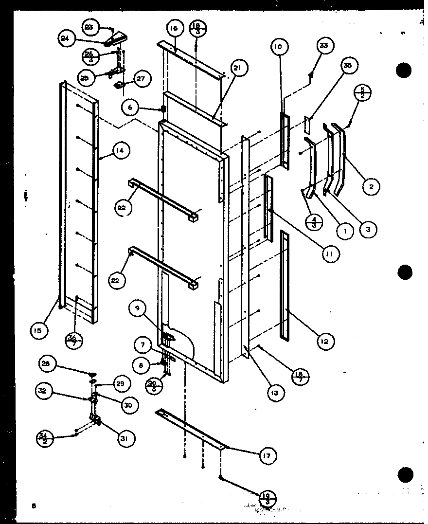 Amana SZD20K-P1102504W refrigerator door diagram