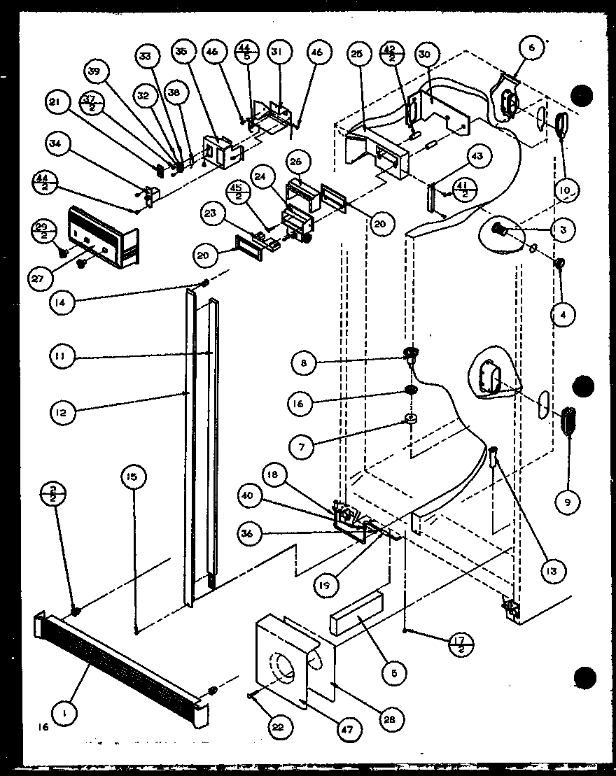Amana SBD20K-P1102508W refrigerator diagram