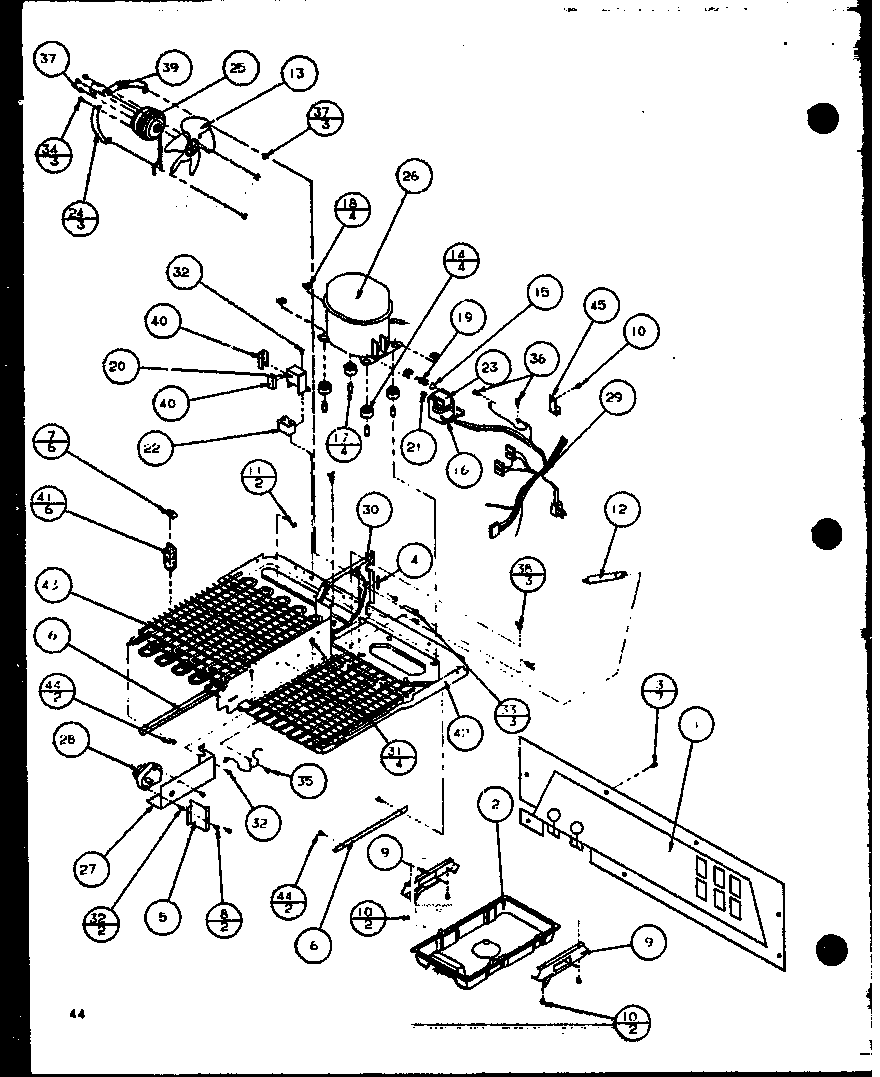 Amana SZI20K-P1102507W machine compartment (sbi20k/p1102509w) diagram