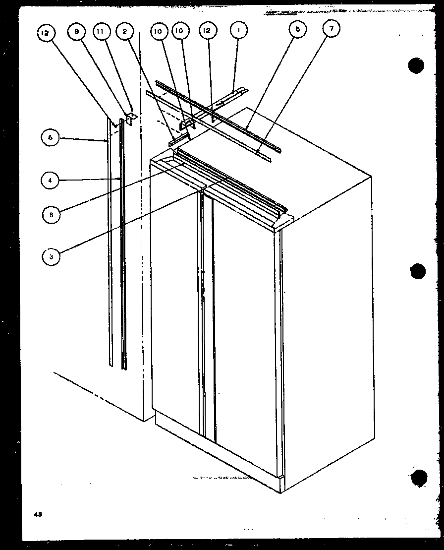 Amana SZI20K-P1102507W b17 trim kit assemby (sbi20k/p1102509w) diagram