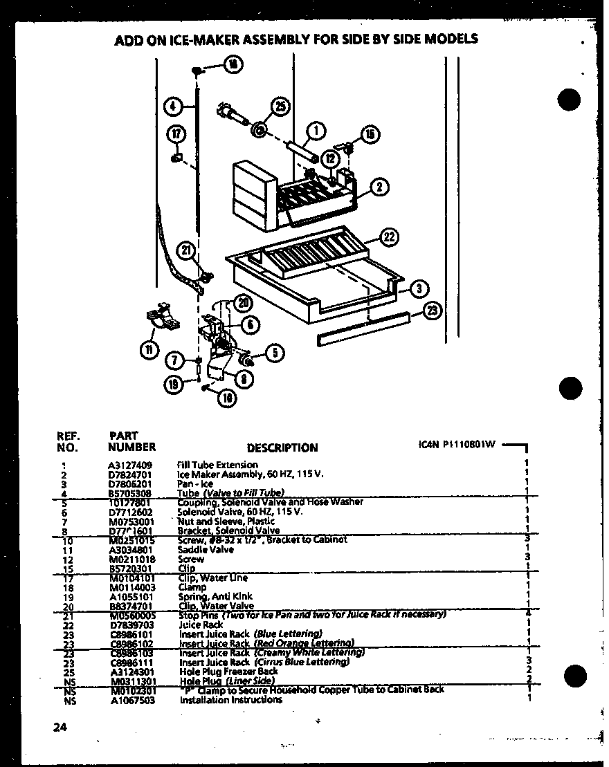 Amana 36551-P1108802W (ic4n/p1110801w) diagram