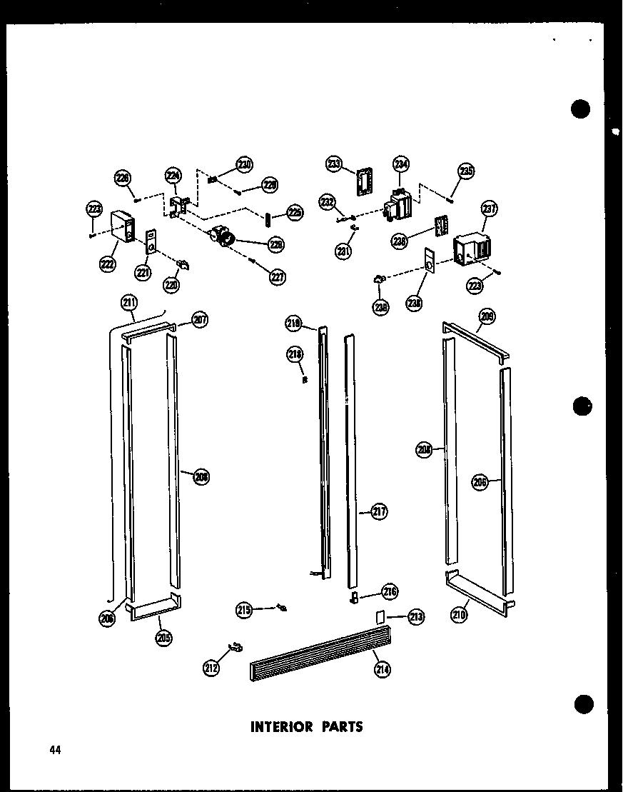 Amana SD22G-1-C-P60201-4WC interior parts diagram