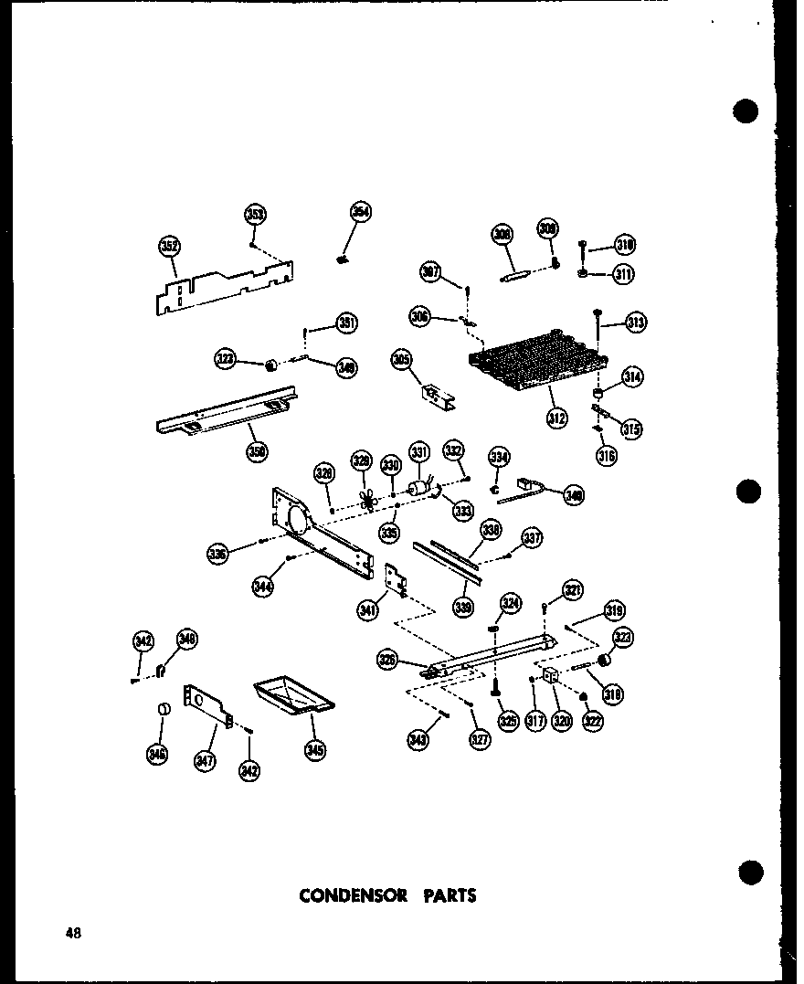 Amana SD22G-1-C-P60201-4WC condensor parts diagram