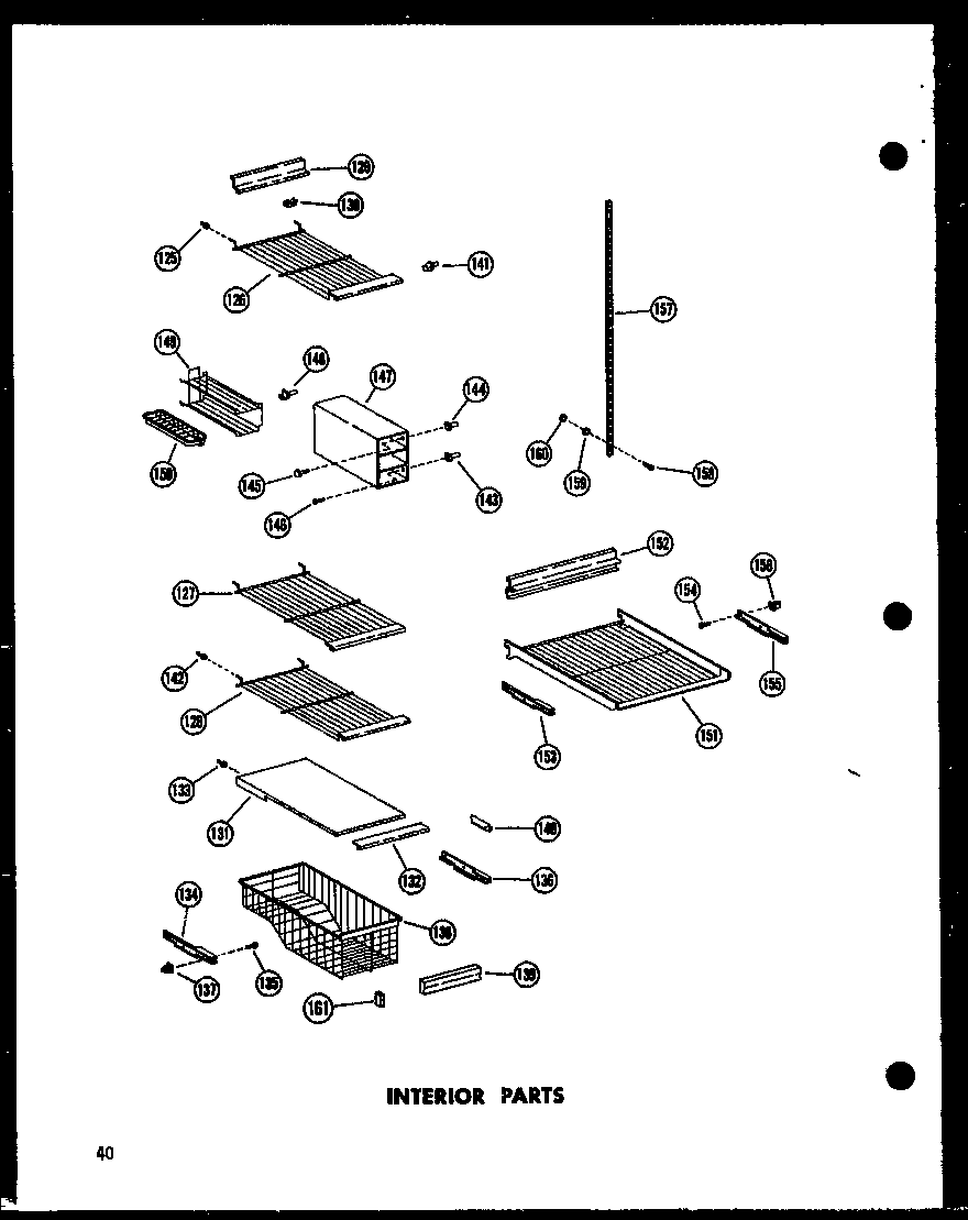 Amana SP19G-C-P60201-27WC interior parts diagram