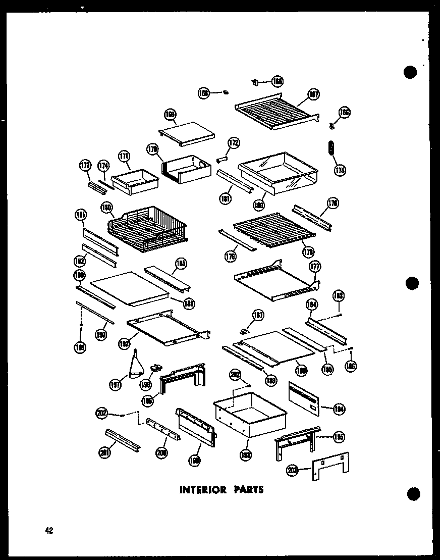 Amana SP19G-C-P60201-27WC interior parts diagram