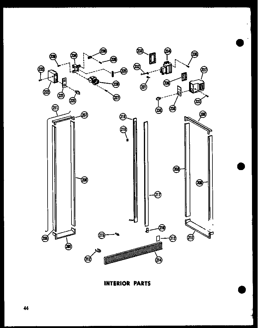 Amana SP19G-C-P60201-27WC interior parts diagram