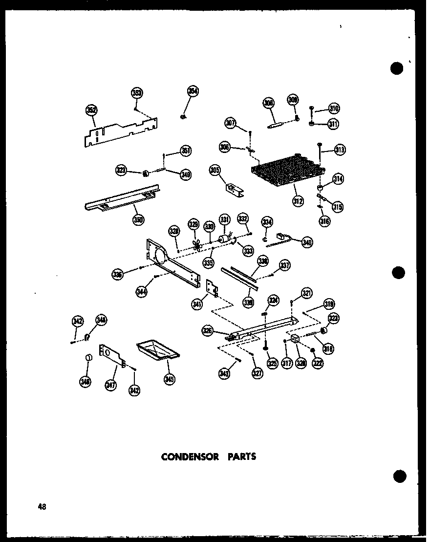Amana SP19G-C-P60201-27WC condensor parts diagram