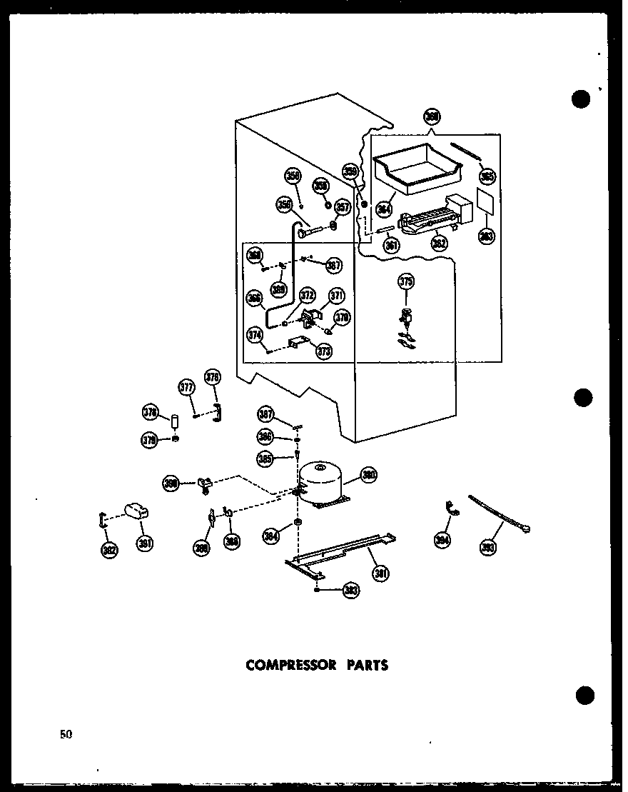 Amana SP19G-C-P60201-27WC compressor parts diagram