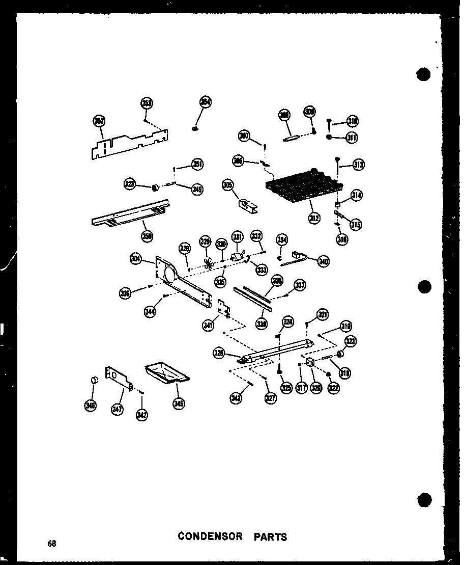 Amana SDI22N-P60201-65W condensor parts diagram