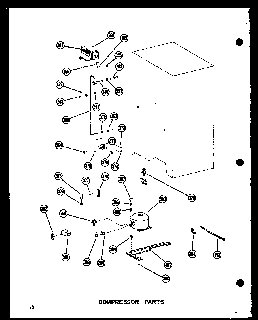 Amana SDI22N-P60201-65W compressor parts diagram