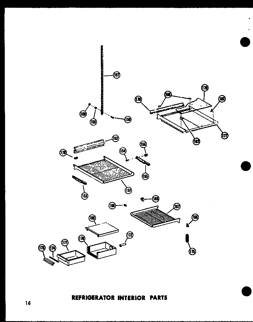 Amana SR25A-A-P60350-12WA refrigerator interior parts diagram