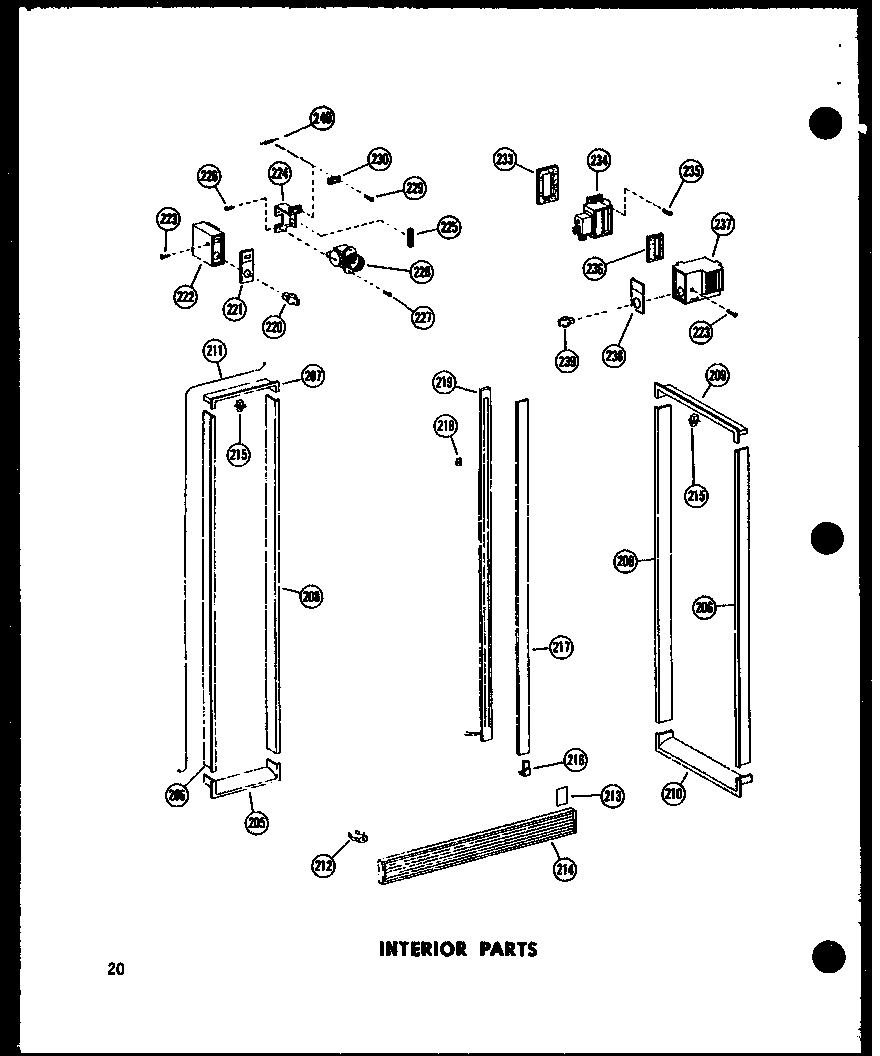 Amana SR25A-A-P60350-12WA interior parts diagram