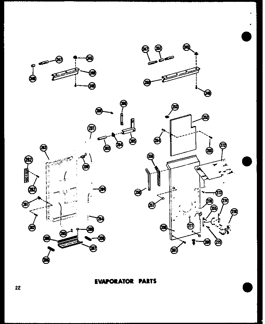 Amana SR25A-A-P60350-12WA evaporator parts diagram