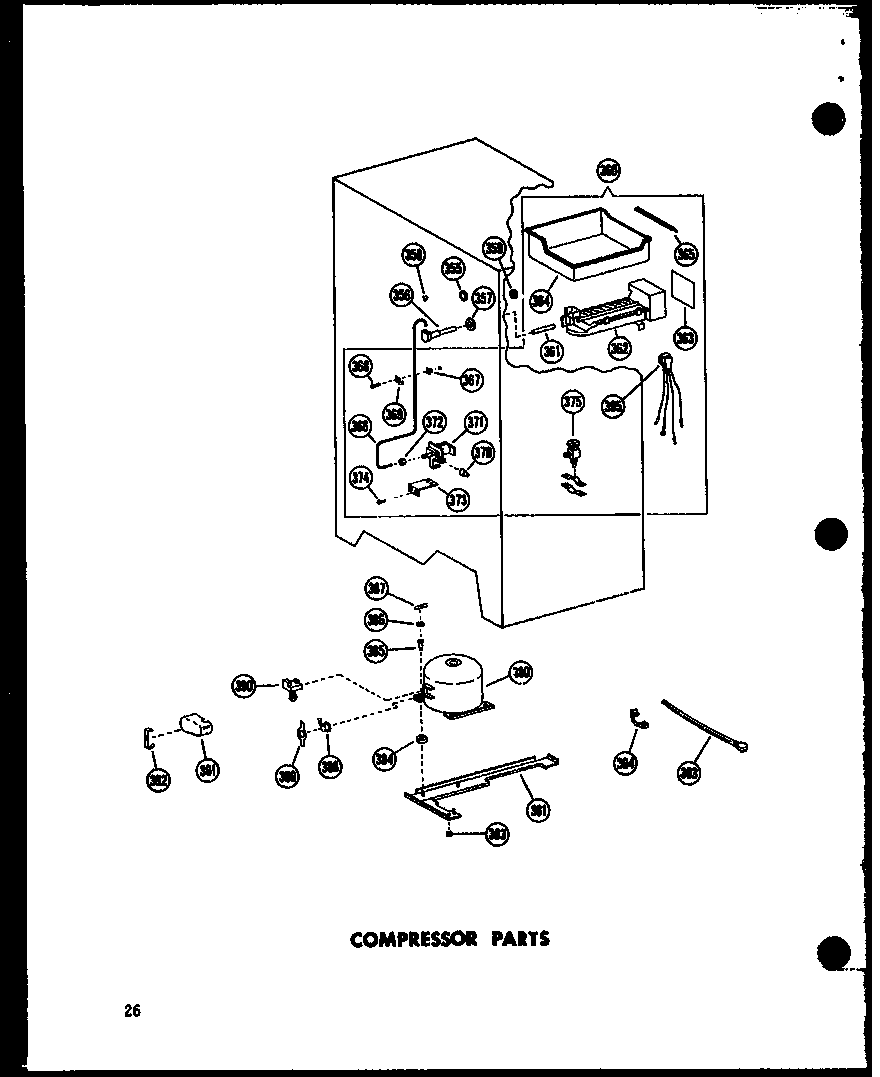 Amana SR25A-A-P60350-12WA compressor parts diagram