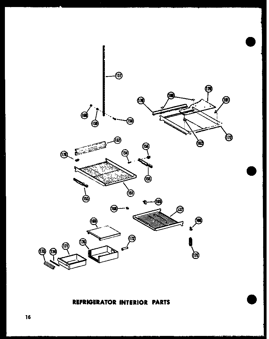 Amana SR19W-AG-P60350-34WG refrigerator interior parts diagram