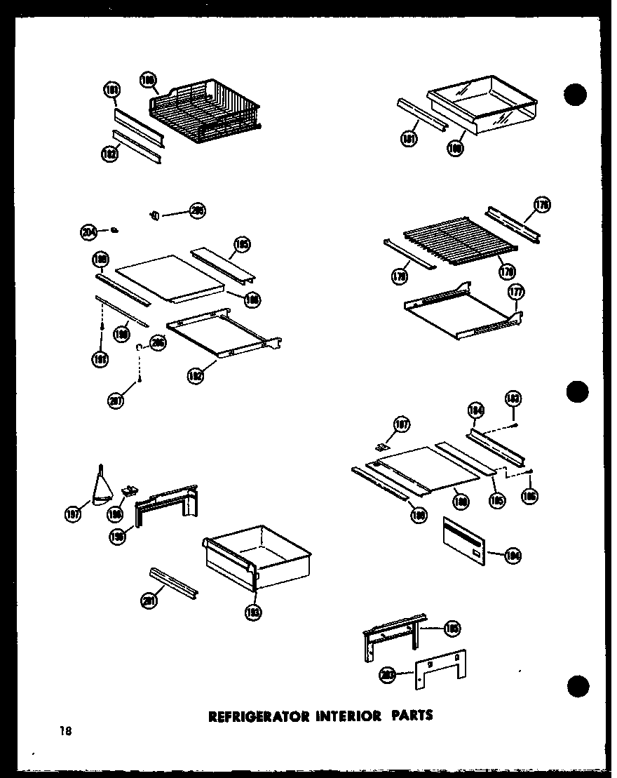 Amana SR19W-AG-P60350-34WG refrigerator interior parts diagram