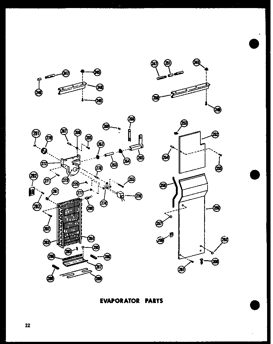 Amana SR19W-AG-P60350-34WG evaporator parts diagram