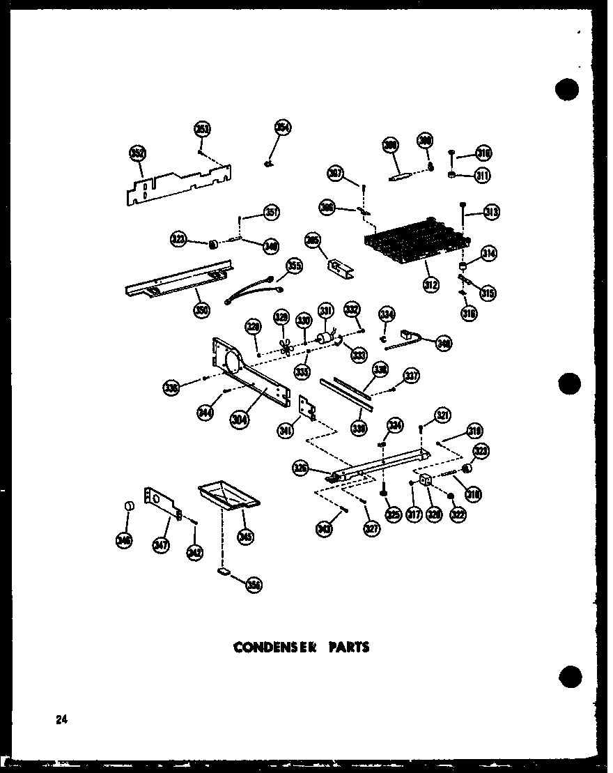 Amana SR19W-AG-P60350-34WG condenser parts diagram