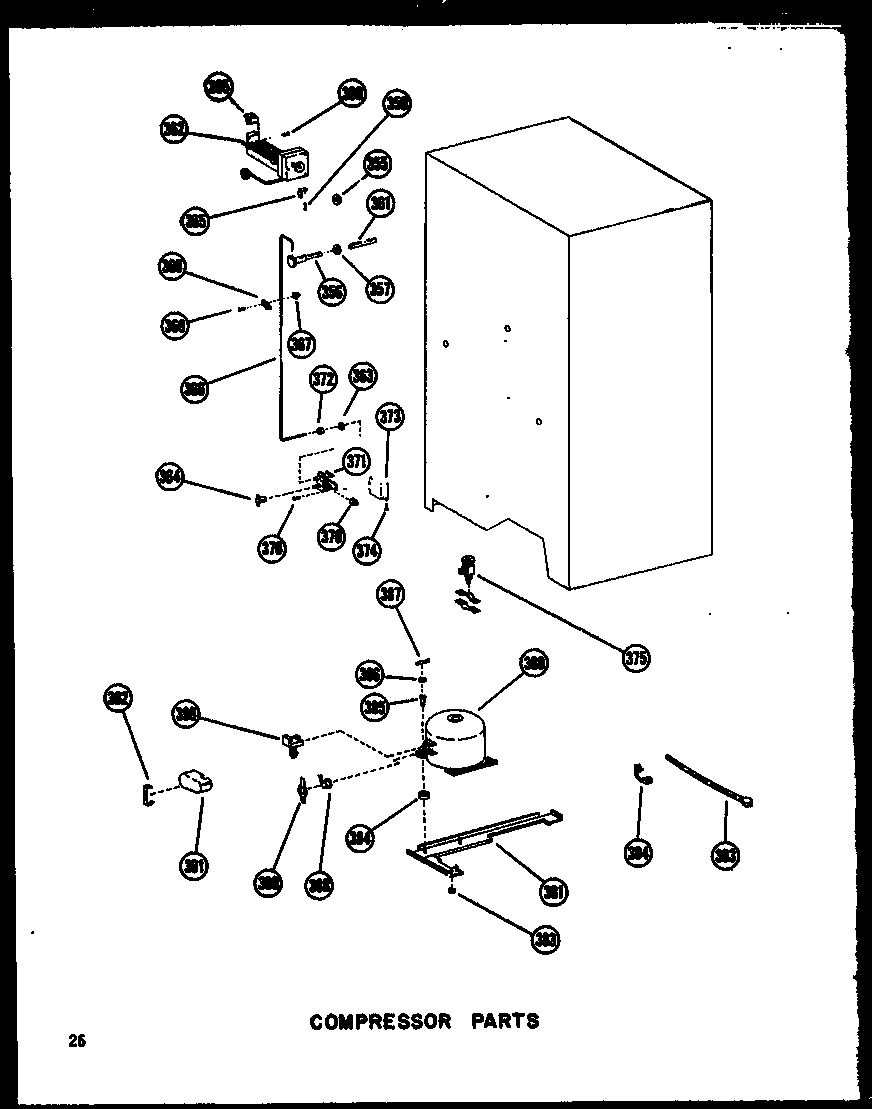 Amana SDI22A-AG-P60350-10WG compressor parts diagram
