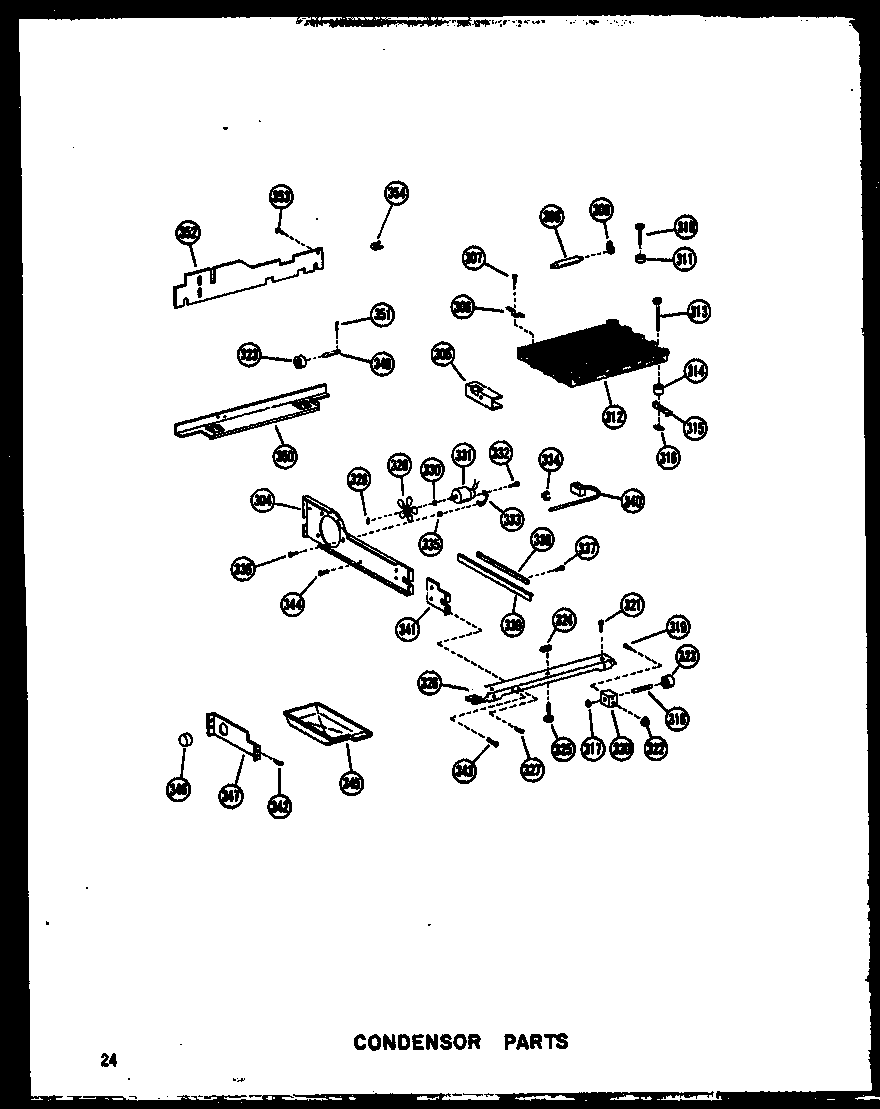 Amana SDI22W-P60340-32W condensor parts diagram