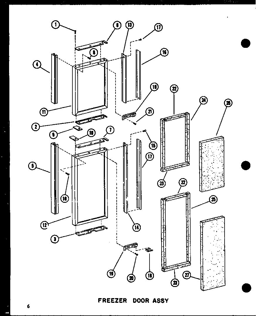 Amana SDI22W-A-P73320-22WA freezer door assy (sdi25w-c/p60350-41wc) (sdi25w/p60350-41w) (sdi25w-a/p60350-41wa) (sdi25w-l/p60350-41wl) (sdi25w-ag/p60350-41wg) (sdi22w-c/p60350-44wc) (sdi22w-a/p60350-44wa) (sdi22w-ag/p60350-44wg) (sdi22w/p60350-44w) (sdi22w-l/p60350-44wl) (sri19w-c/p diagram